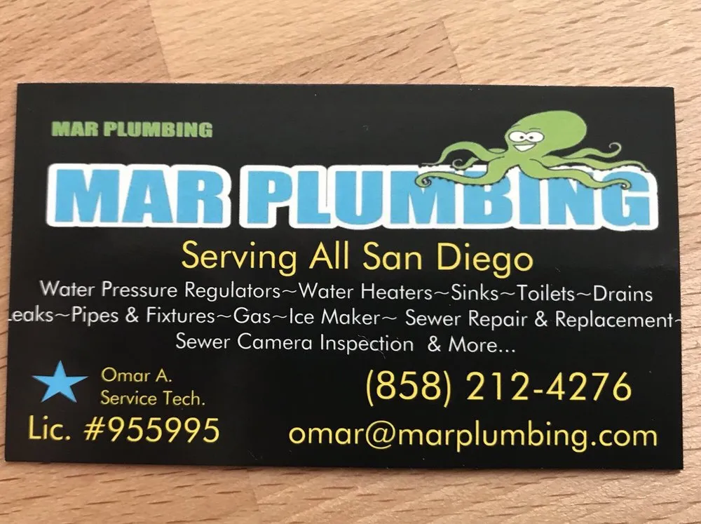 Slide of MAR PLUMBING