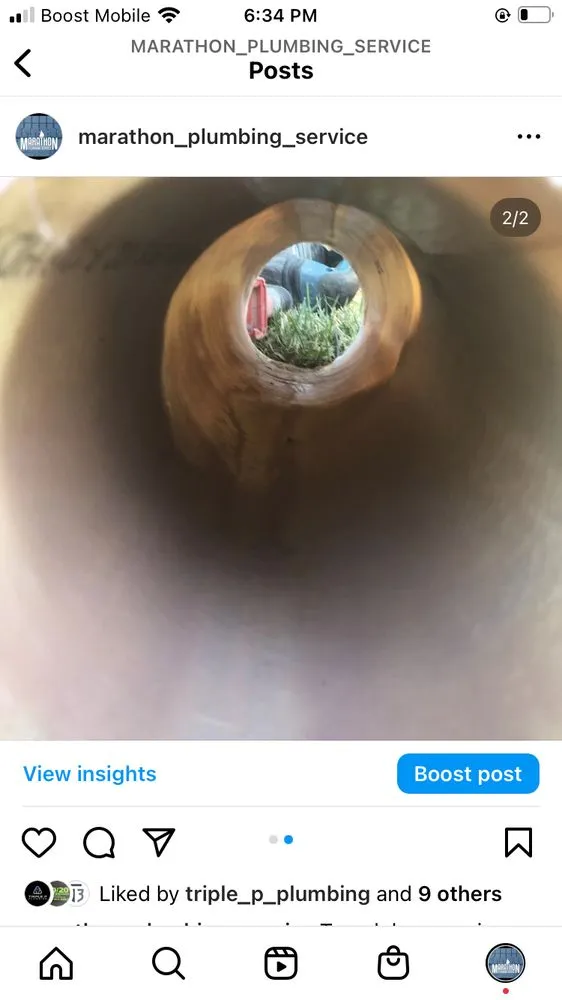 Slide of Marathon Plumbing & Rooting