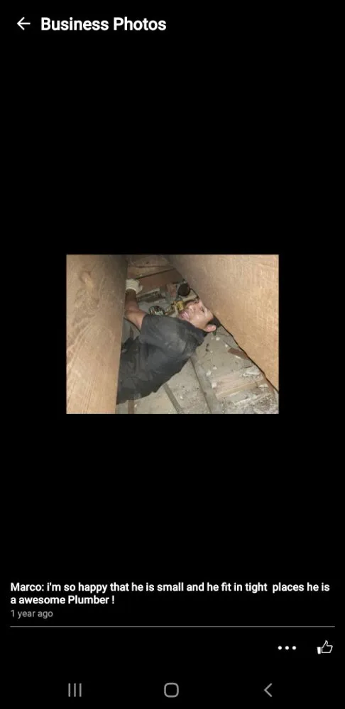 Slide of Marco’s Plumbing