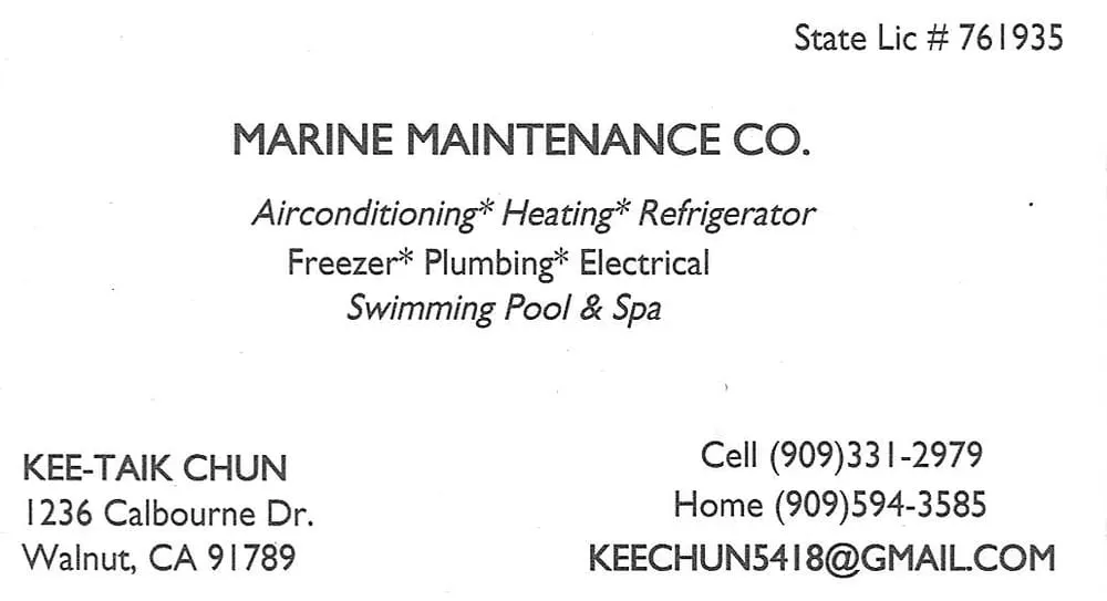 Slide of Marine Maintenance