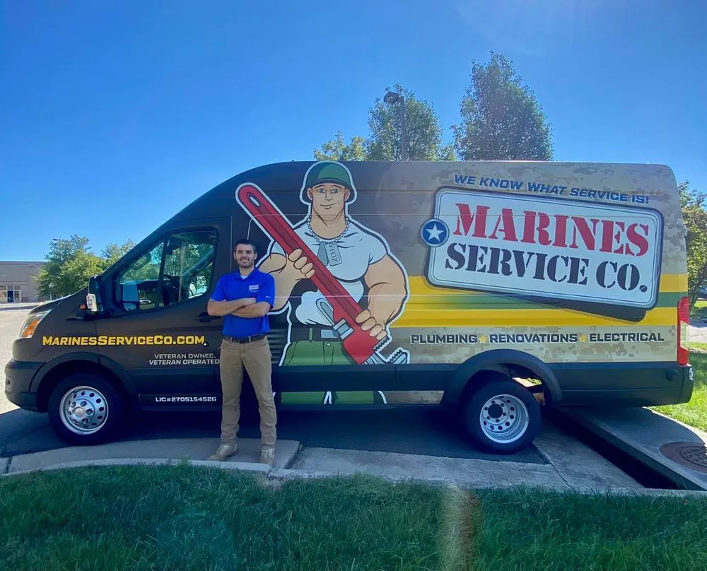 Slide of Marines Service