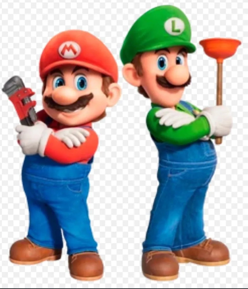 Slide of Mario Bros Plumbing