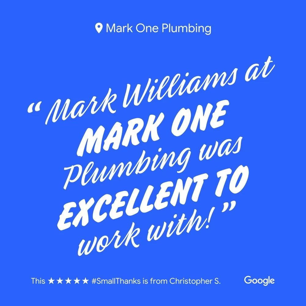 Slide of Mark One Plumbing