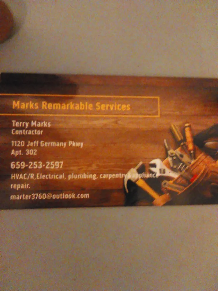 Slide of Marks Remarkable Services