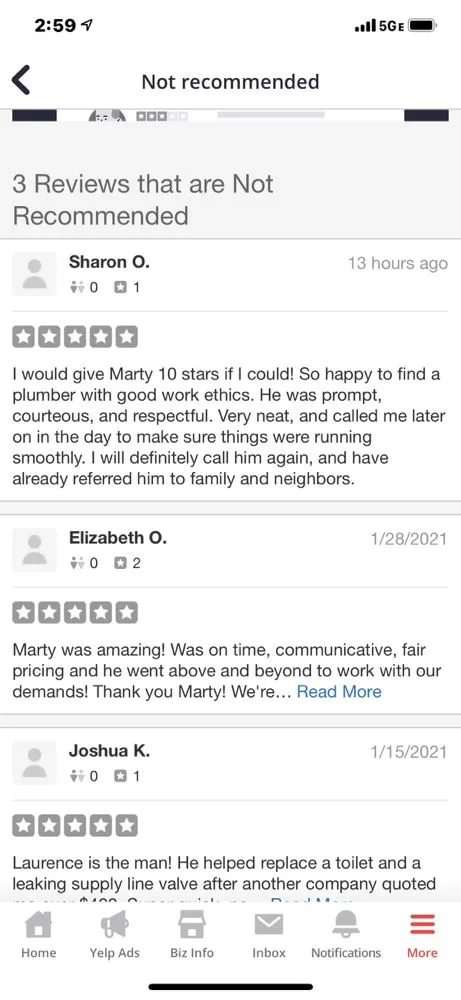 Slide of Martyman Services