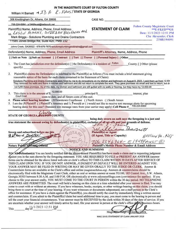 Slide of Master Plumbers & Drain