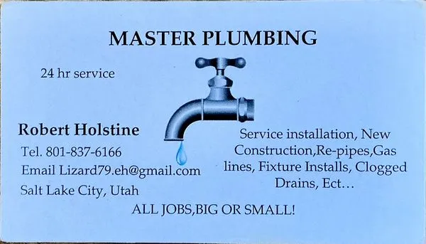 Master Plumbing Robert Holstine Logo