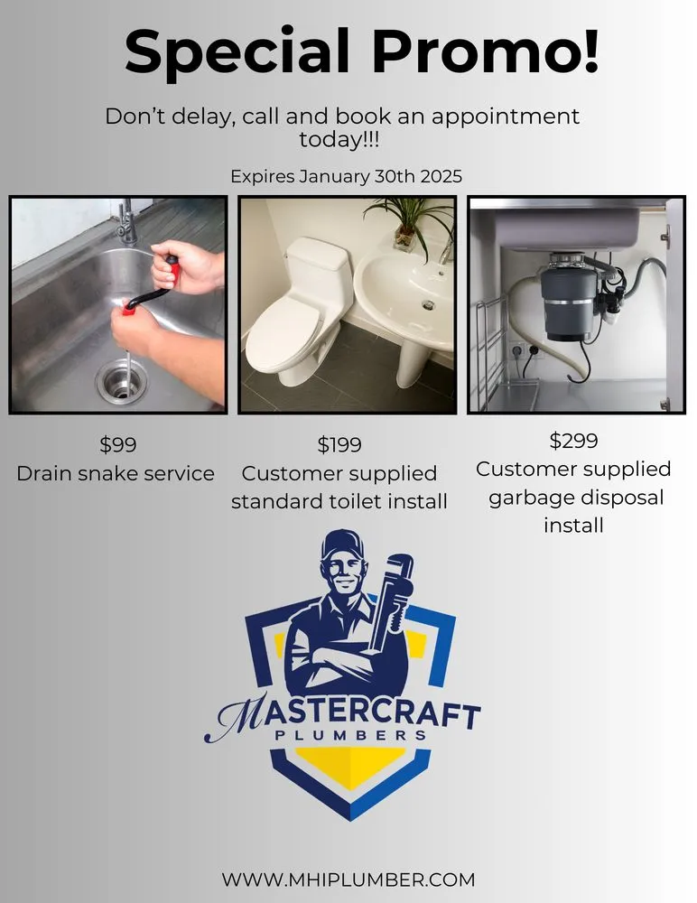 Slide of MasterCraft Plumbers
