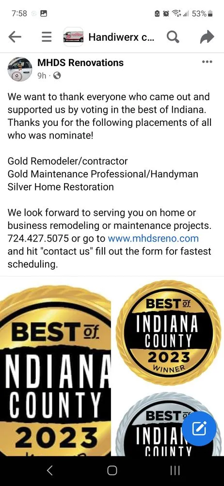 Slide of Matts Honey Do Service