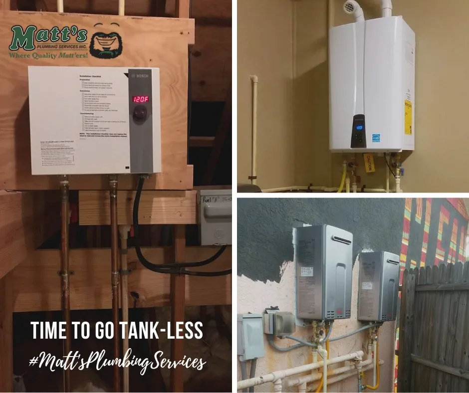 Emergency water heater service in Tampa, FL by Matt's Plumbing Services