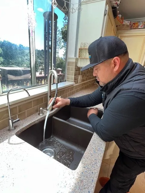 Slide of Maverick Plumbing Technicians