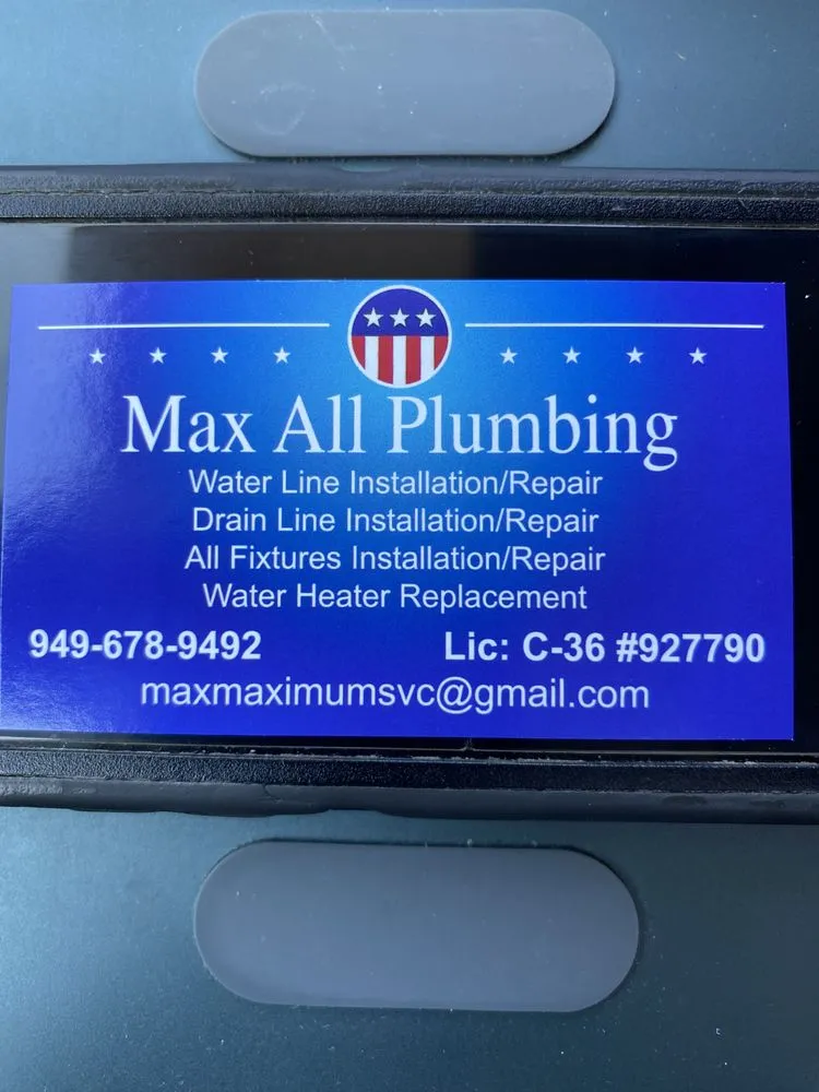 Slide of Max All Plumbing