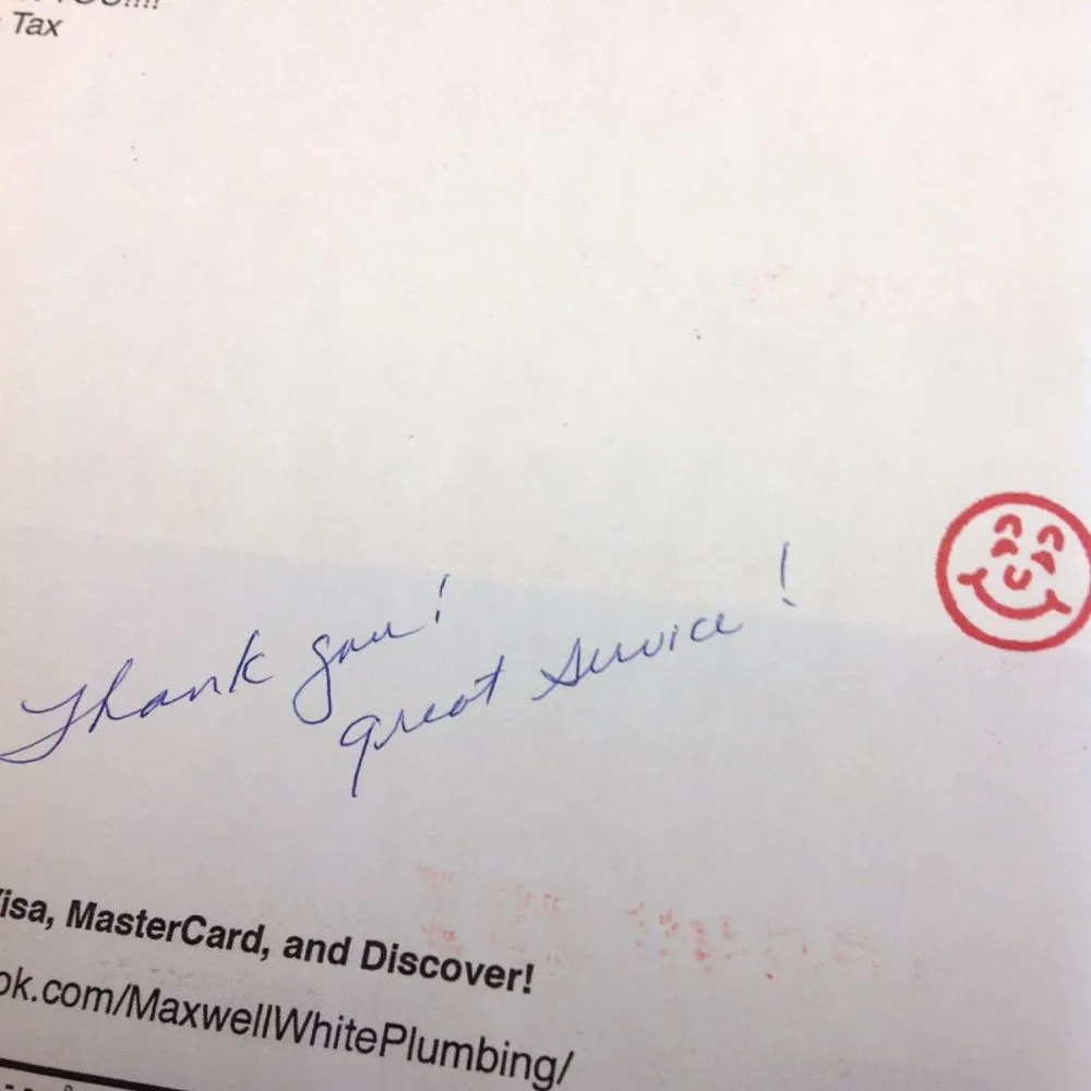 Slide of Maxwell-White Plumbing