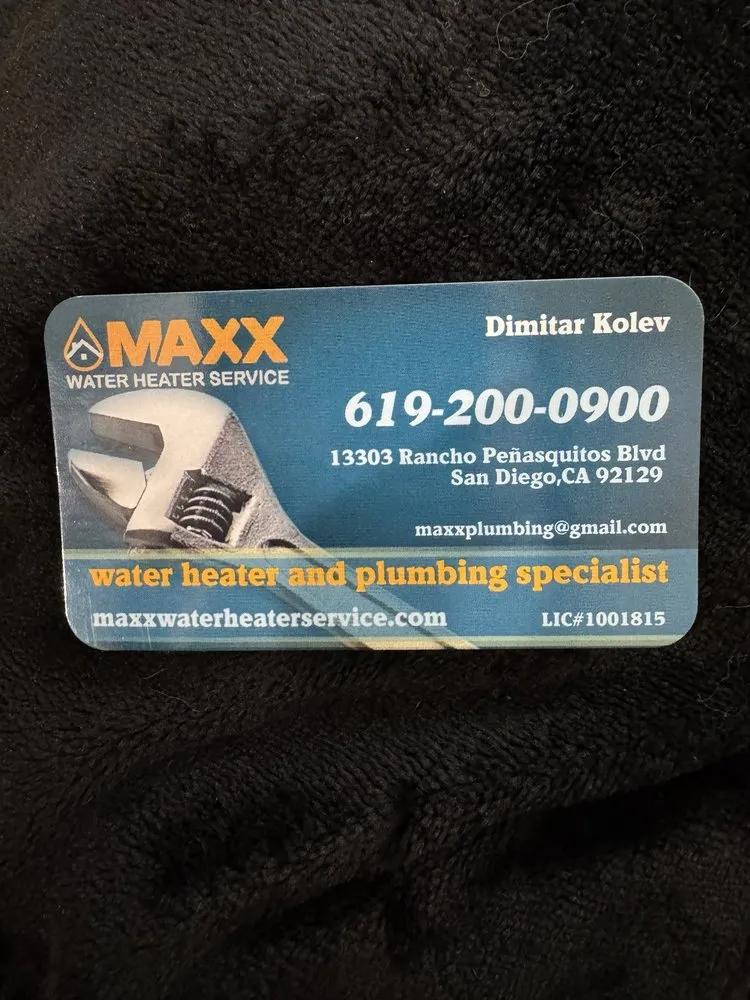 Slide of Maxx Water Heater Service