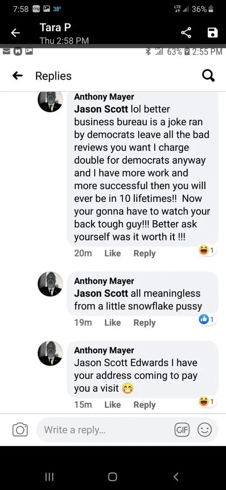 Slide of Mayer Plumbing