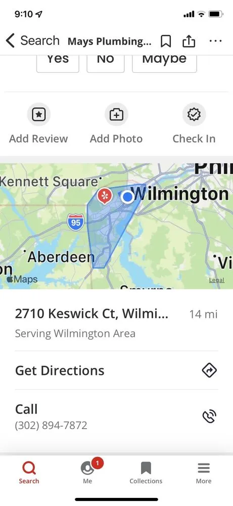 Slide of Mays Plumbing Works