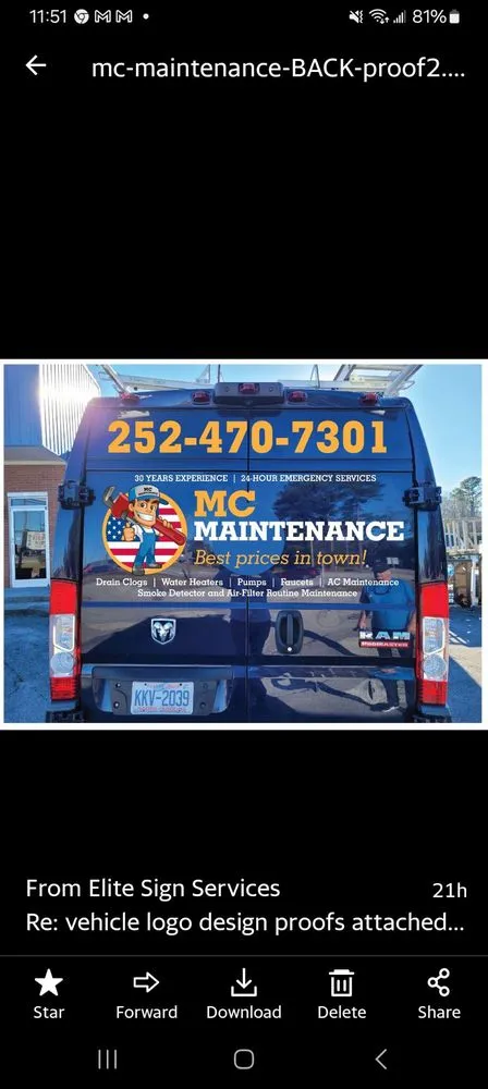 Slide of MC Maintenance Service
