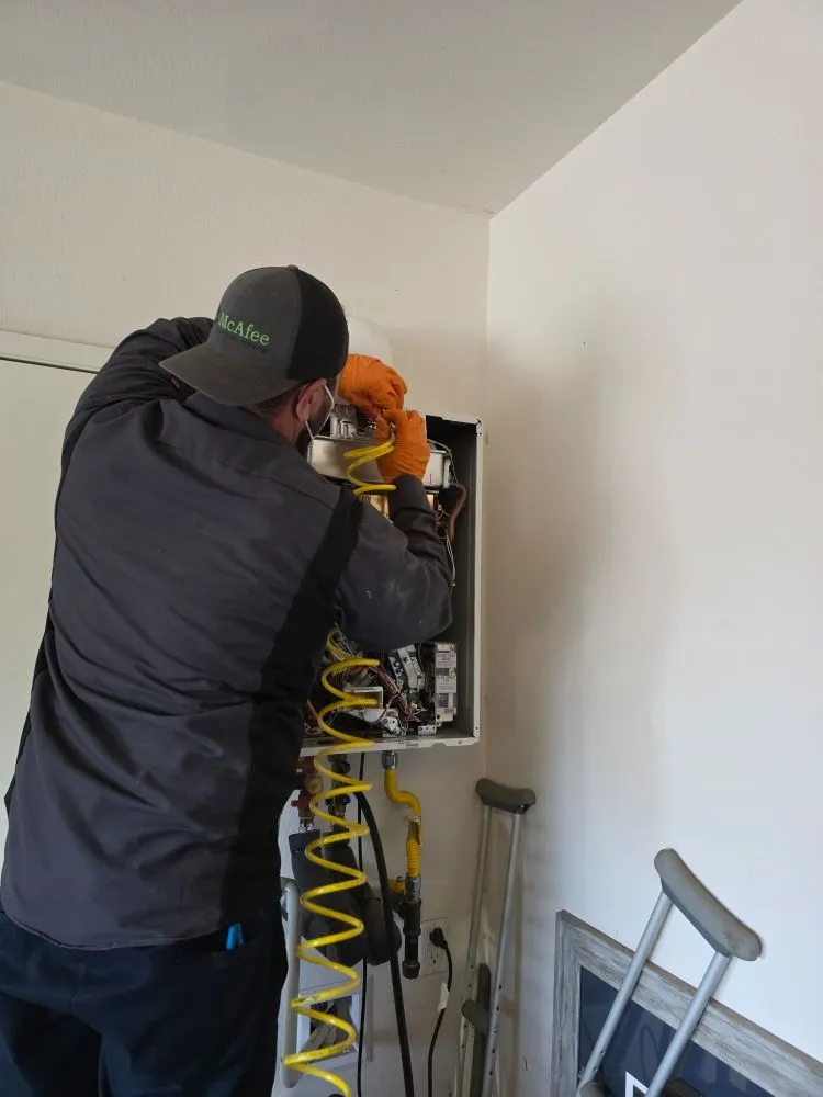 Slide of McAfee Plumbing Service