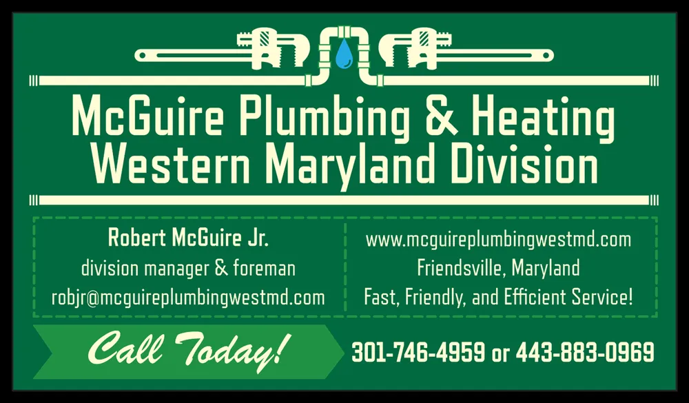 Emergency emergency plumbing service in Friendsville, MD - McGuire Plumbing