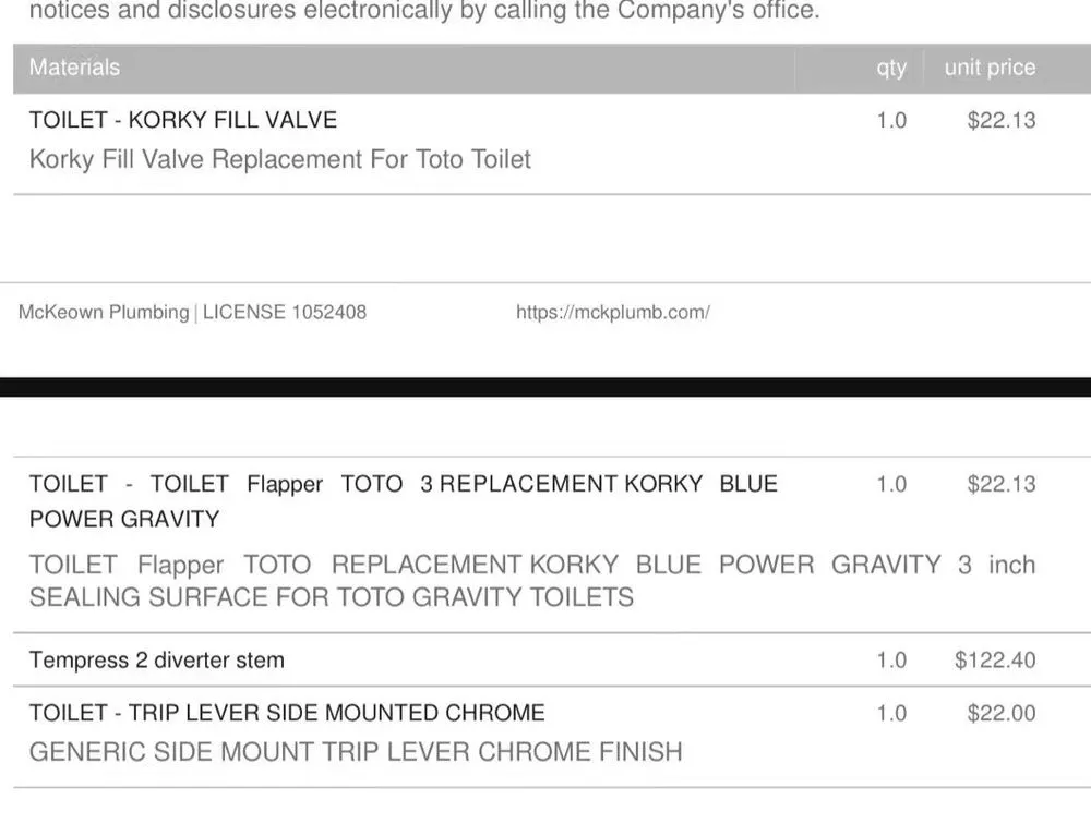 Slide of McKeown Plumbing