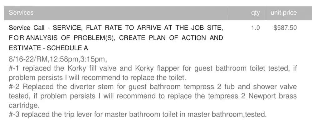 Slide of McKeown Plumbing