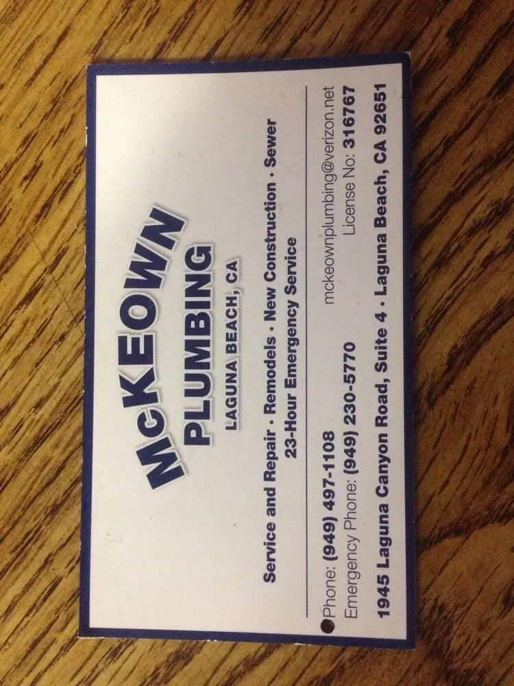 Slide of McKeown Plumbing