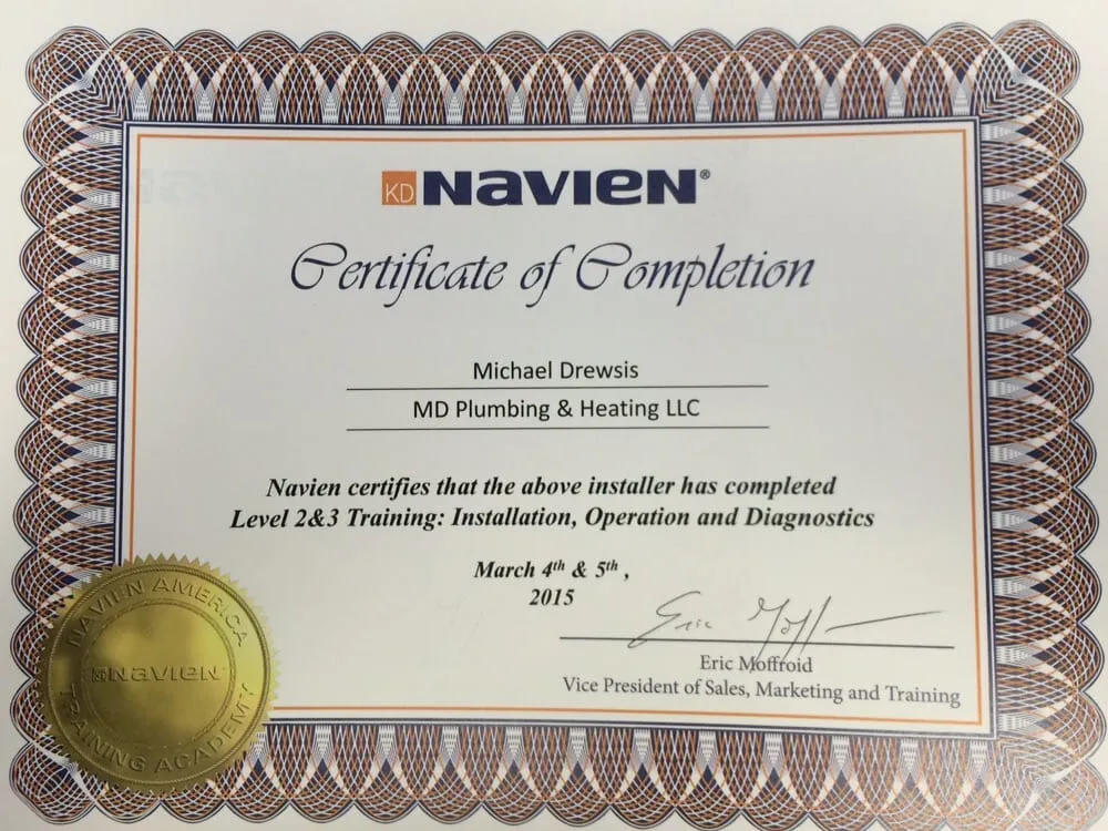 Slide of MD Plumbing & Heating