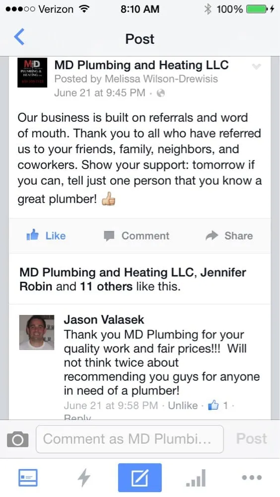 Slide of MD Plumbing & Heating