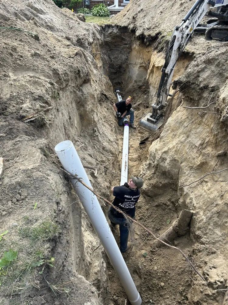 Slide of MECA Drains & Plumbing