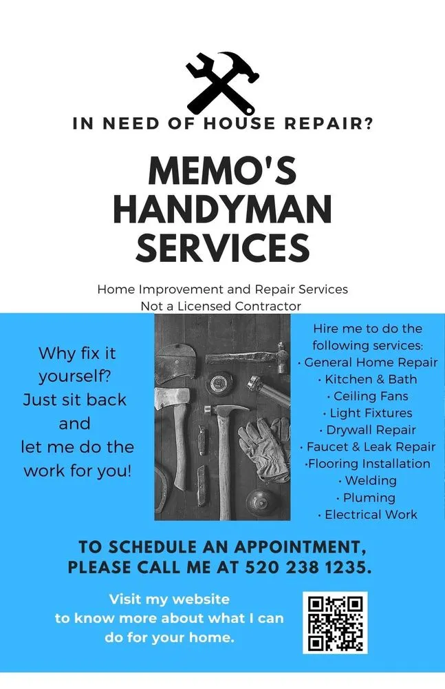 Slide of Memo’s Handyman Service
