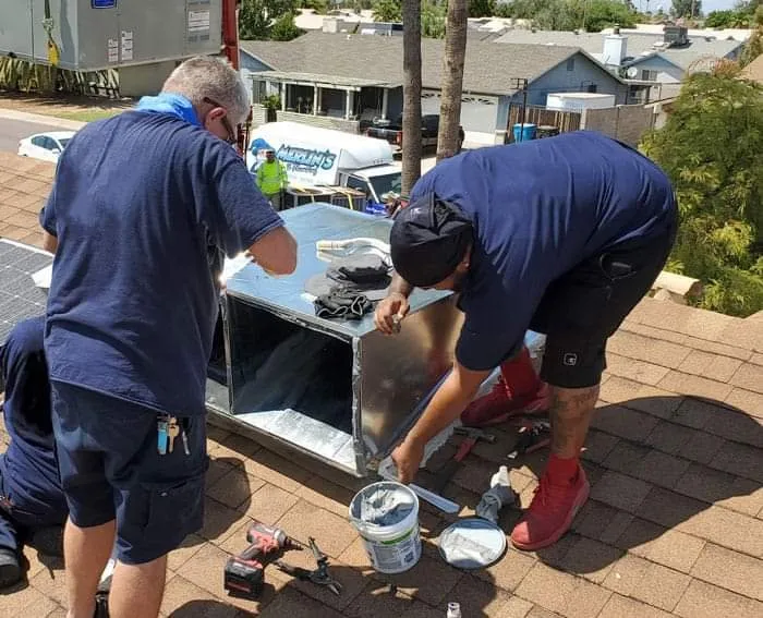 Slide of Merlin's Ac and Plumbing Showroom