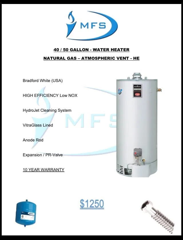 Slide of MFS Plumbing Services