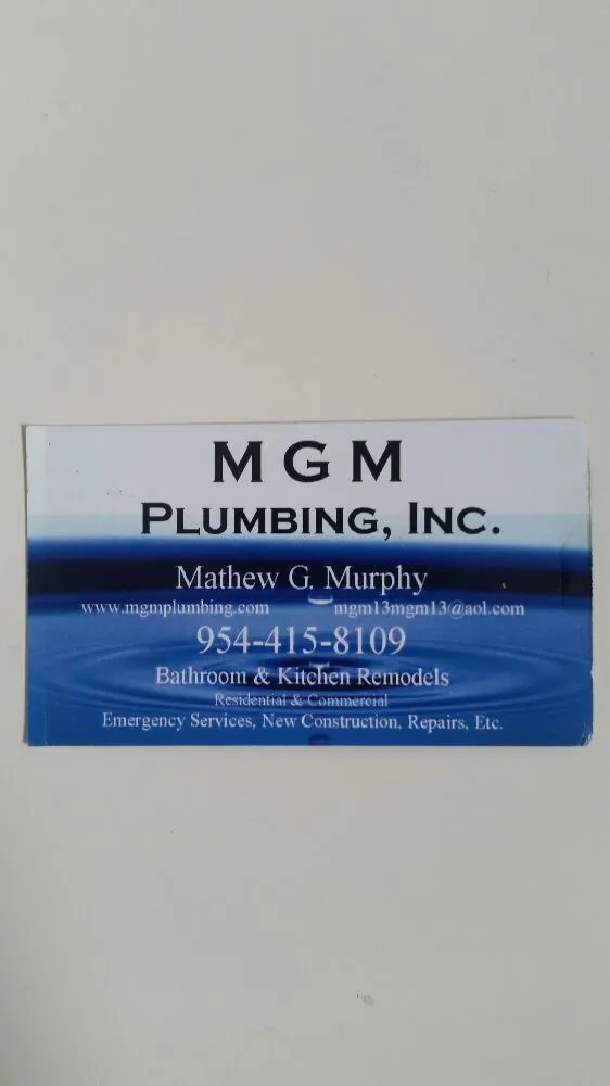 Slide of MGM Plumbing