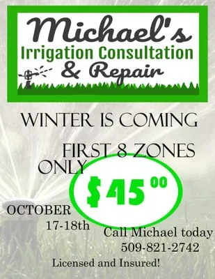 Michael’s Irrigation Consultation & Repair