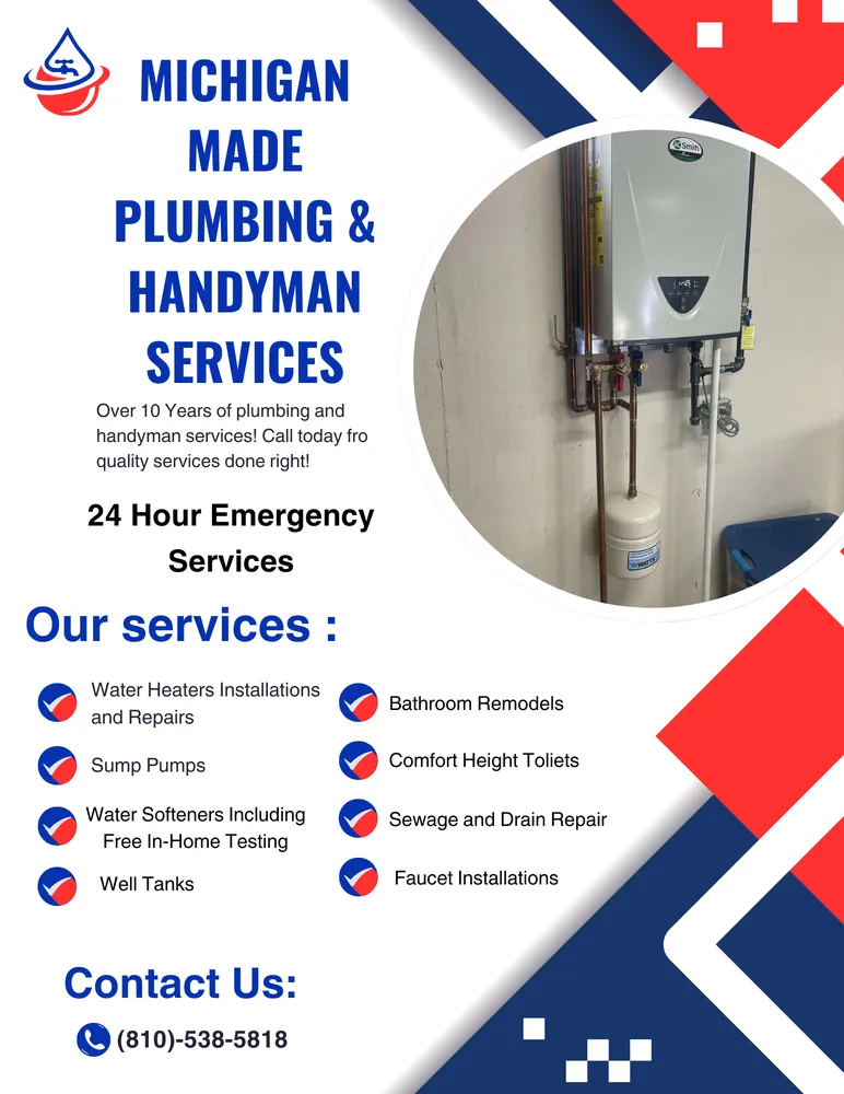 Slide of Michigan Made Plumbing and Handyman
