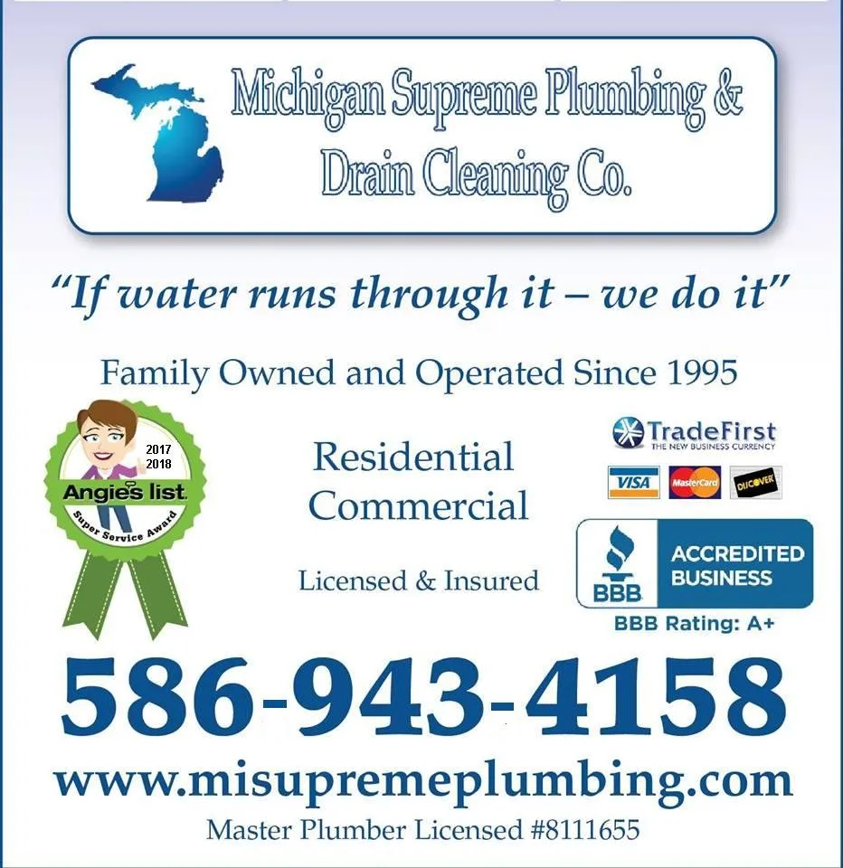 Slide of Michigan Supreme Plumbing & Drain Cleaning
