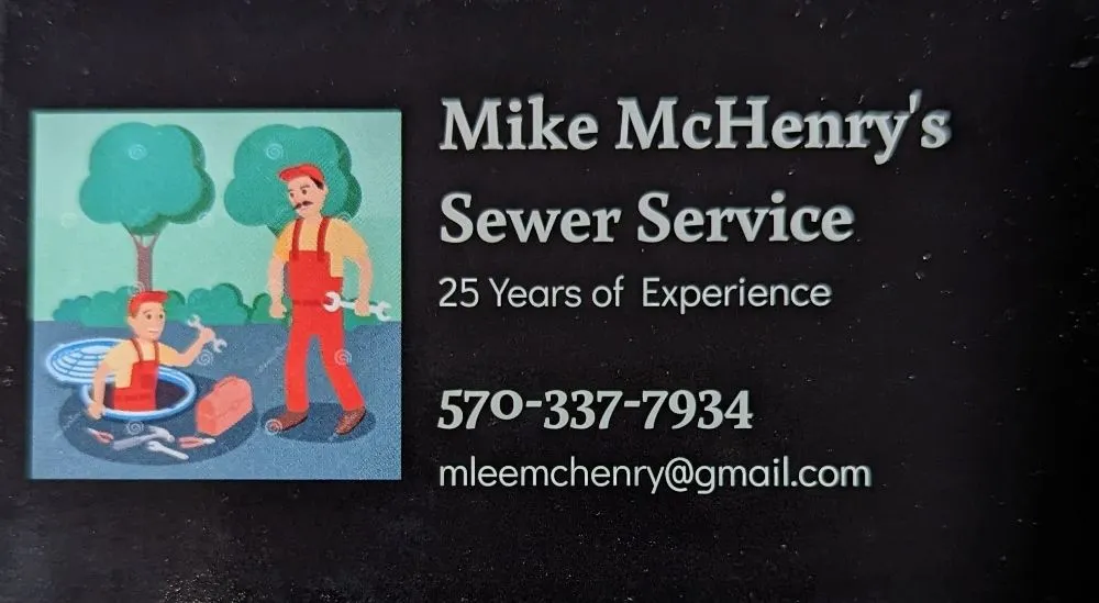 Slide of Mike McHenry's Sewer Service