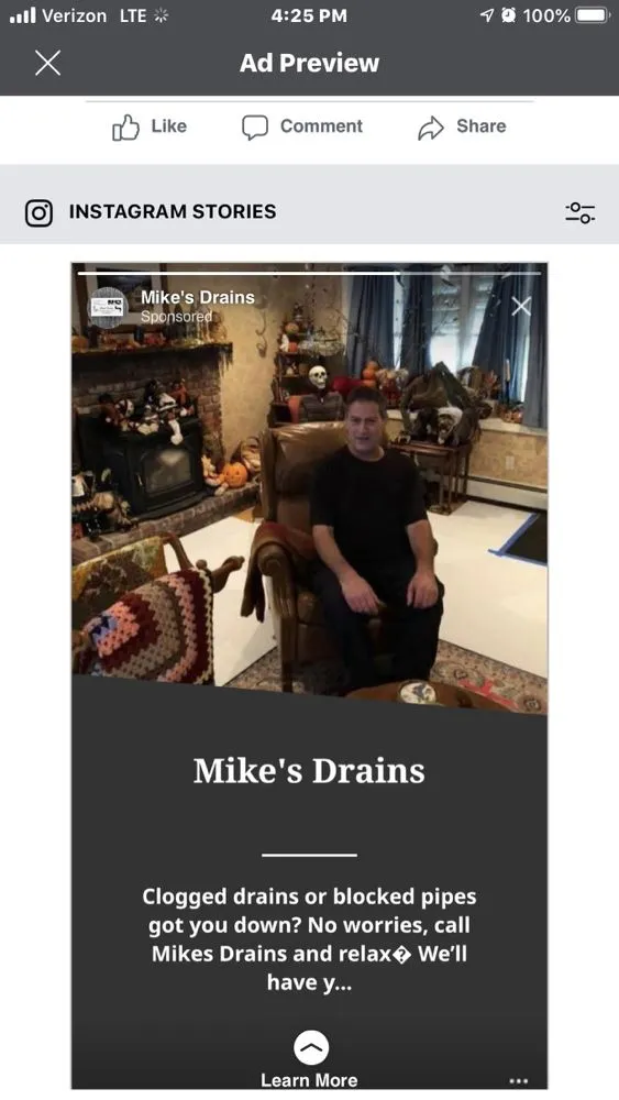 Slide of Mike's Drains