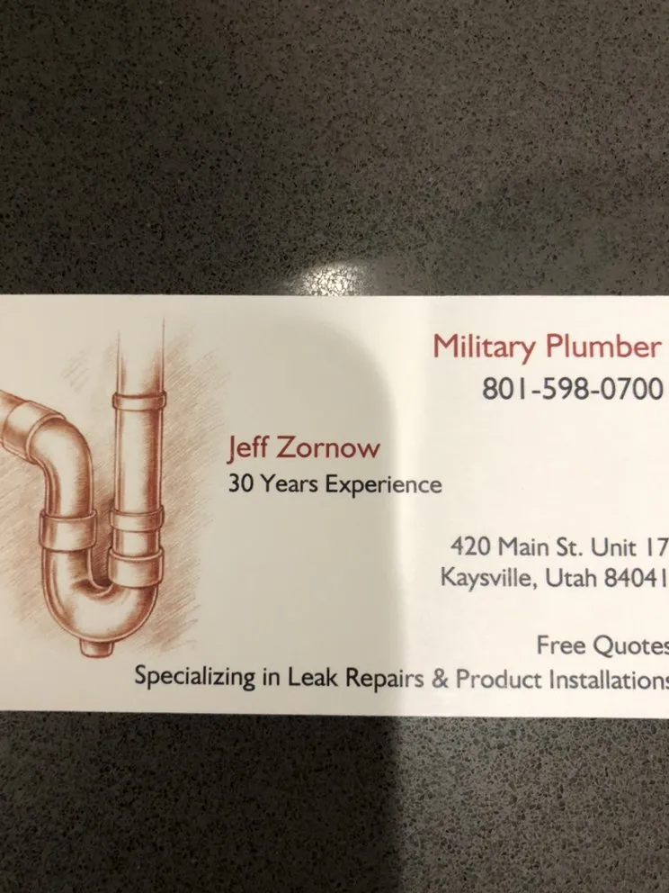 Slide of Military Plumber