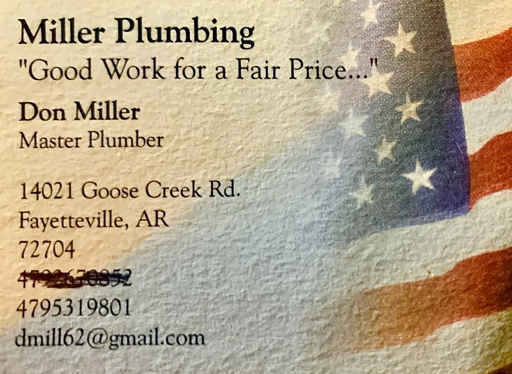 Slide of Miller Plumbing