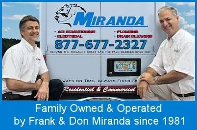 Professional water heater service in Port St. Lucie, FL by Miranda Plumbing & Air Conditioning