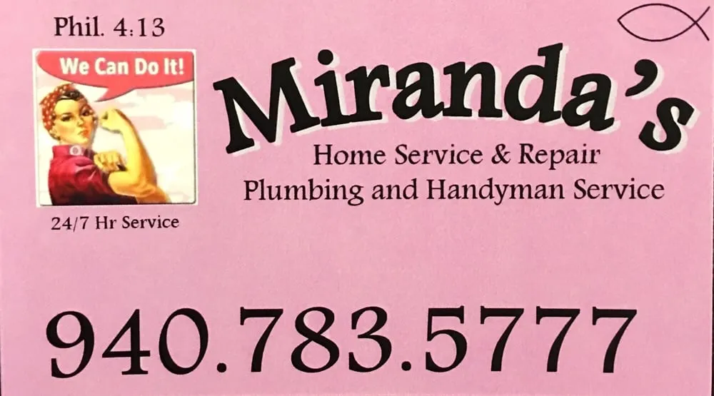 Slide of Miranda's Handymam Service
