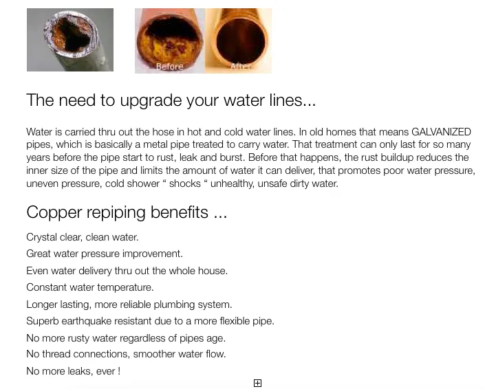 Slide of MM Plumbing Inc