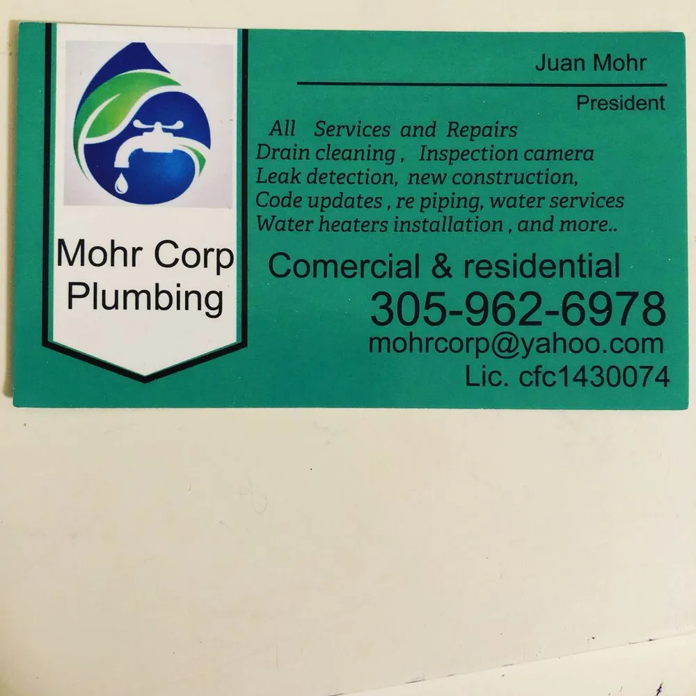 Slide of Mohr Corp Plumbing
