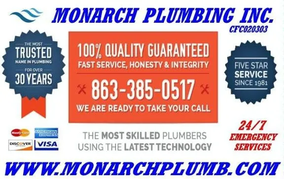 Slide of Monarch Plumbing