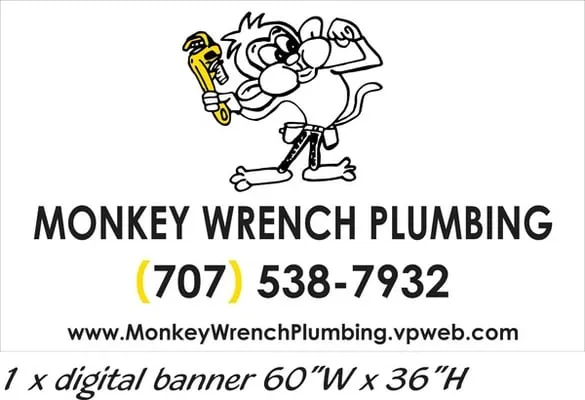 Monkey Wrench Plumbing Logo