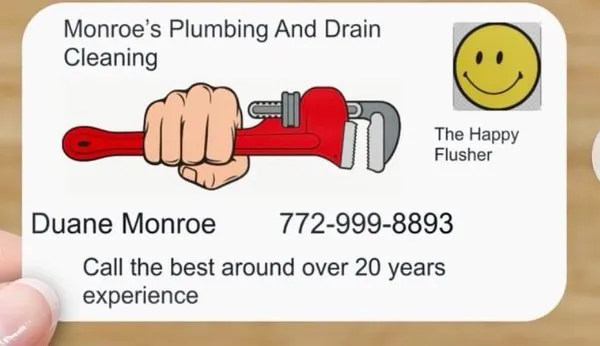Monroe's Plumbing and Drain Cleaning Logo