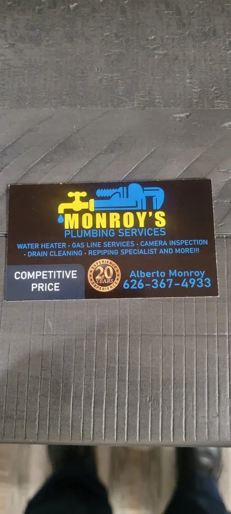 Slide of Monroy's Plumbing Services