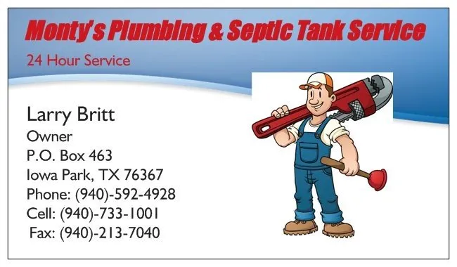 Slide of Monty's Plumbing & Septic Tank Service