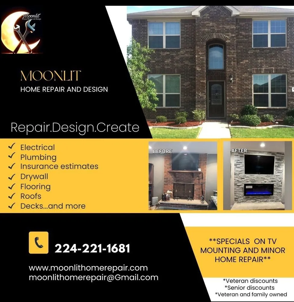 Slide of Moonlit Home Repair and Design